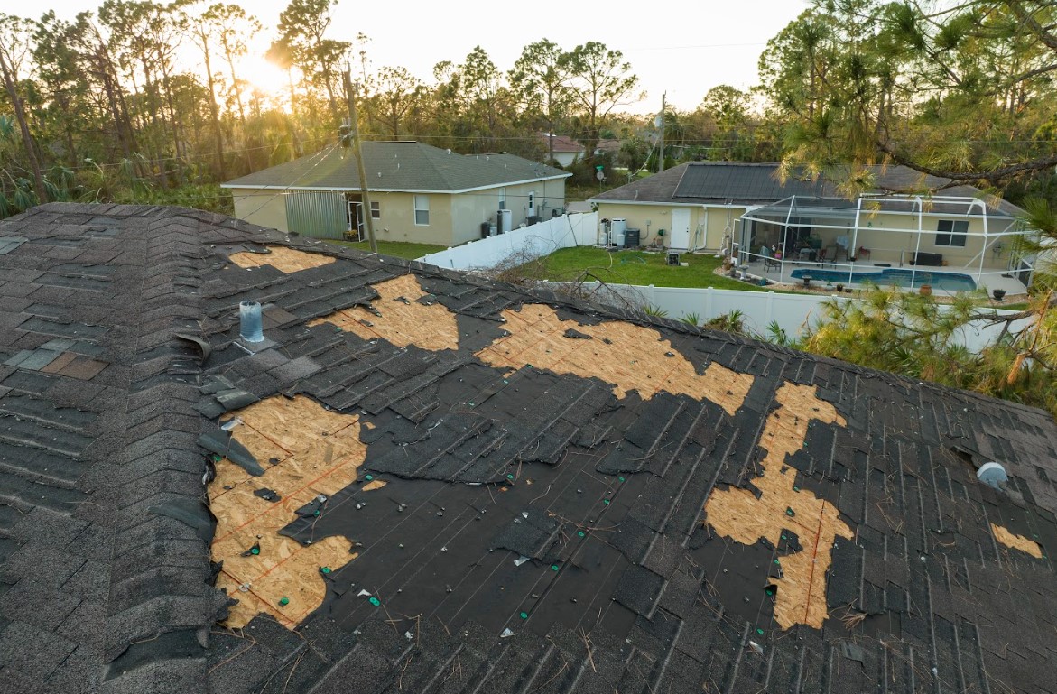 storm damage roof repair in Purdy, WA