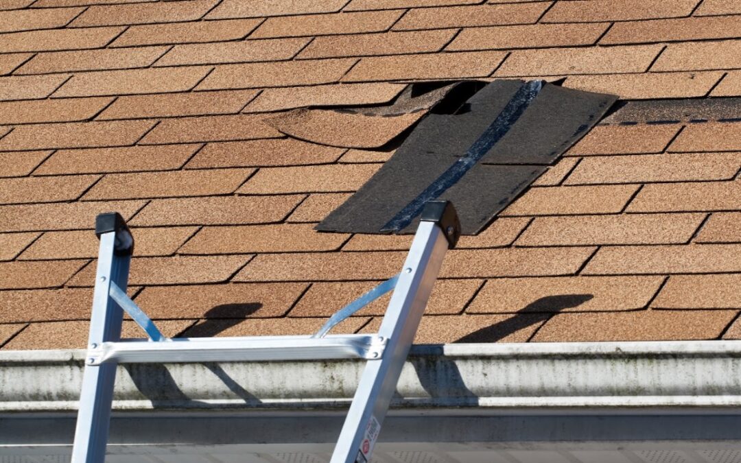 storm damage roof signs